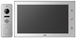 CTV DP3101 W Комплект цветного видеодомофона, в составе: панель CTV-D3000 S, монитор CTV-M3101 W