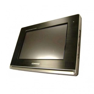 COMMAX CDV-1020AE/VIZIT (Черный) Монитор цветного видеодомофона, 10.2&quot;, TFT LCD, PAL/NTSC, LED подсветка, Toch Screen, hands free, память на 128 кадров, адаптирован к VIZIT, 318х215х53мм, AC 110-240В