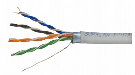 Кабель UTP 5E 2x2xAWG24, эконом (305м/бухта) ССA (медь 30%) (06-620 ) ELETEC