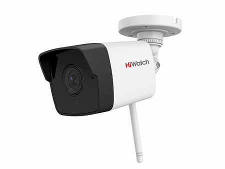 HiWatch DS-I250W (B)(2.8) 2Mp Уличная цилиндрическая IP-видеокамера, 1/2.7' Progressive scan CMOS, ИК-фильтр, 0.02лк @F2,0, H.265+/H.265/H.264+/H.264/MJPEG, DWDR, 3D DNR, BLC, встр. микрофон, 32кбит/с -8Мбит/с, EXIR-подсветка до 30м, WiFi, 12V±25%, 6Вт, -