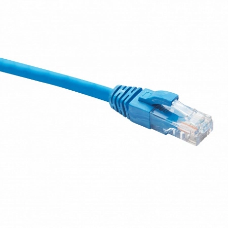 RJ45-RJ45 U/UTP Cat.5e LSZH нг(А)-HF (DR-181503), Патч-корд (коммутационный шнур) 0.3м, синий