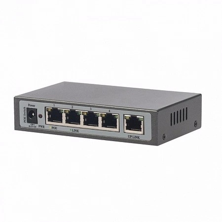 Tigris TGSW - 104P Коммутатор PoE, 4 порта