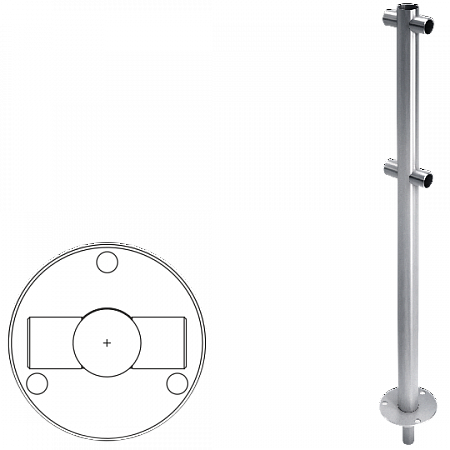 OXGARD Стойка ограждения съемная i-образная (ВЗР1996Р02)