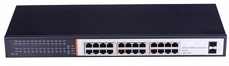 Tantos TSn - 24G26n Коммутатор, 24 гигабитных порта 10/100/1000 Мбит/с RJ45+2SFP