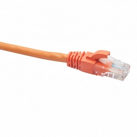 RJ45-RJ45 U/UTP Cat.5e LSZH нг(А)-HF (DR-181805), Патч-корд (коммутационный шнур) 0.5м, оранжевый