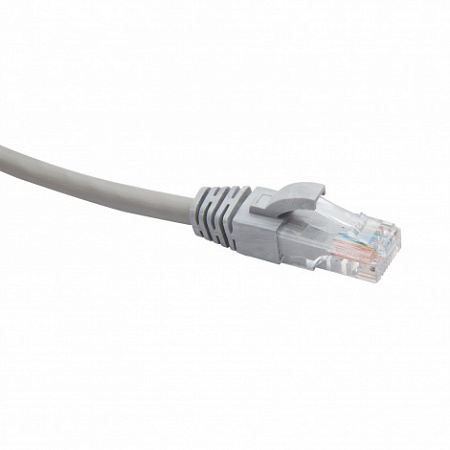 DATAREX RJ45-RJ45 U/UTP Cat.5e LSZH нг(А)-HF (DR-181001) Патч-корд (коммутационный шнур), 0.15м, серый