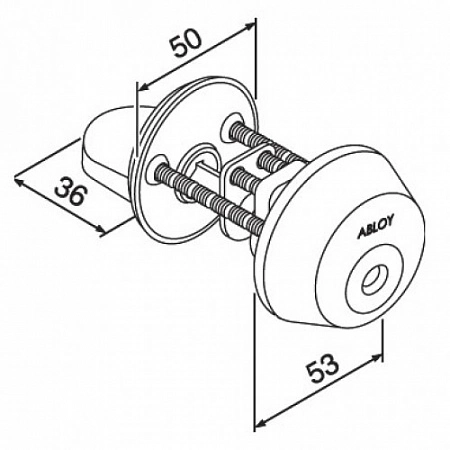 Abloy Abl CY028C/111008 ключ - ручка